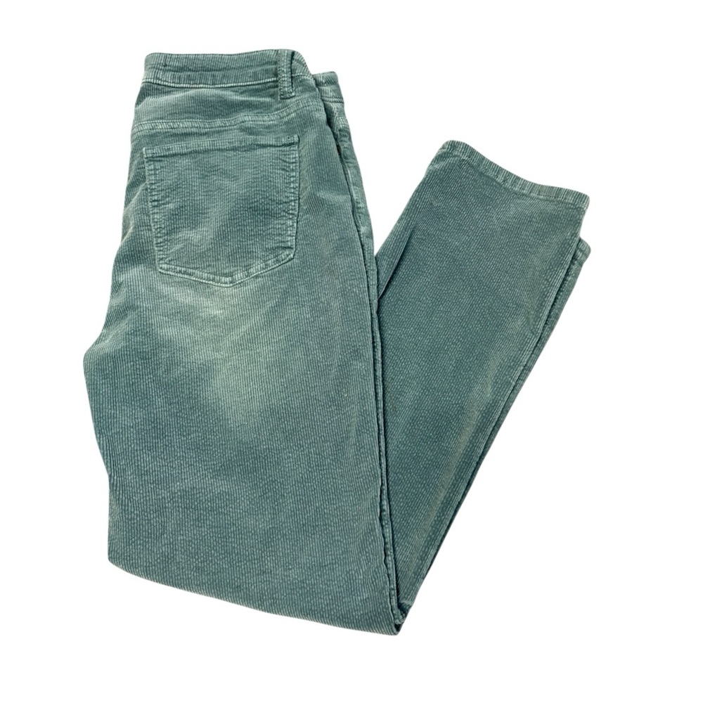 Soft Surroundings Teal Corduroy Pants Size 8 Straight Leg‎